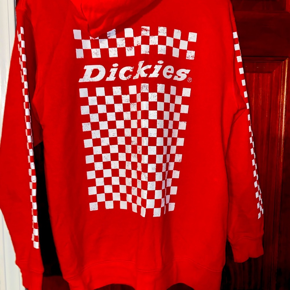 Red Dickies checkered hoodie